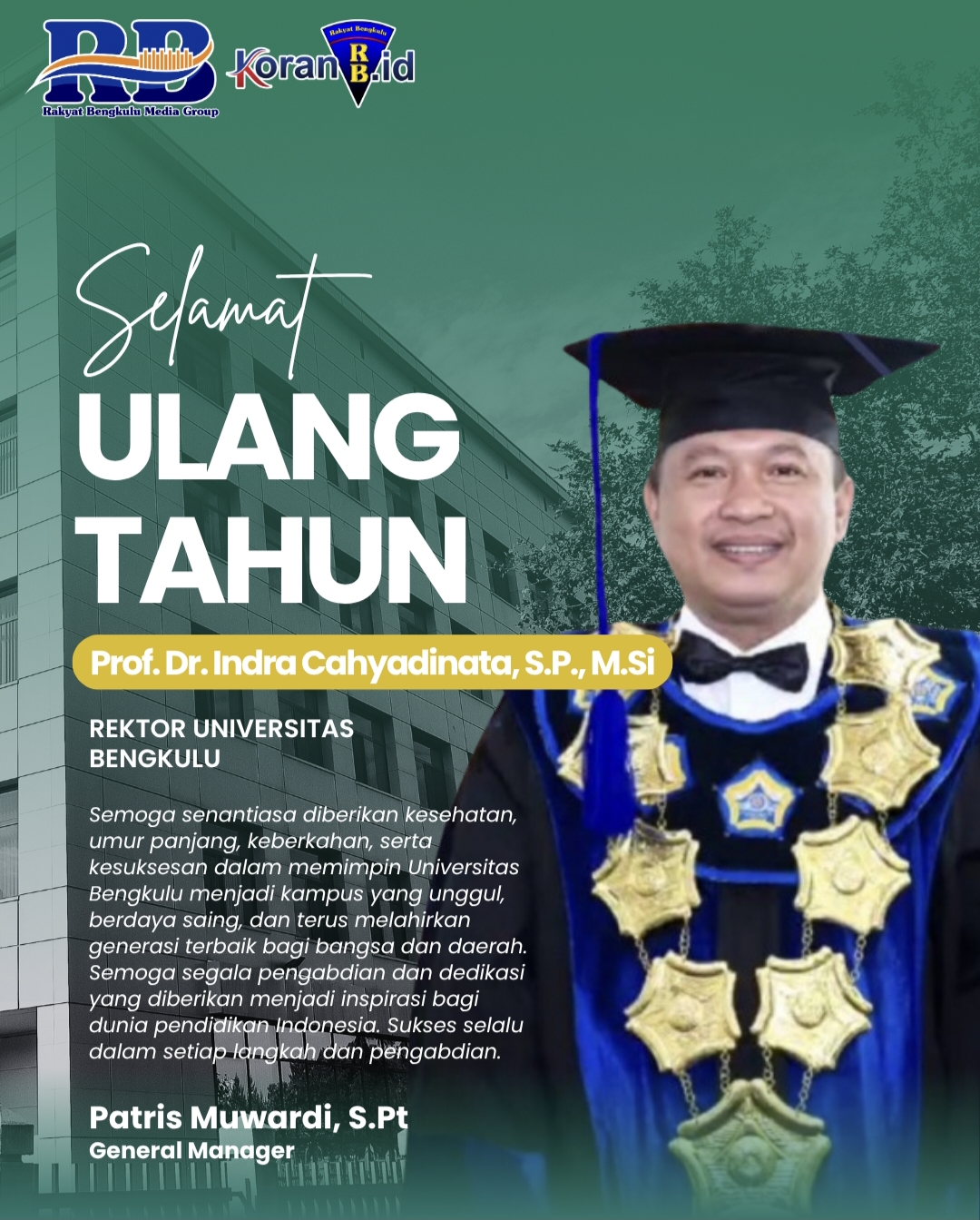 HUT rektor unib