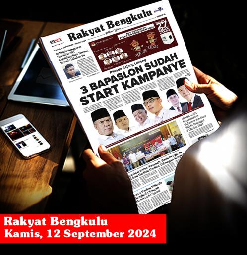 Rakyat Bengkulu, Kamis 12 September 2024