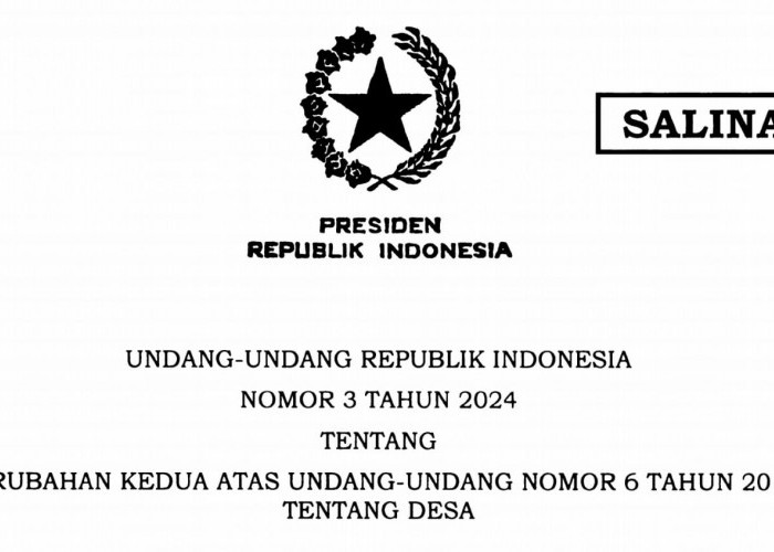 Selamat!  Jabatan Kades Resmi Jadi 8 Tahun, Sudah Disahkan Presiden Jokowi dan Diundangkan, Ini Kriterianya