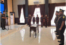 Lantik Empat Pejabat Baru di Kejari Bengkulu Selatan, Ini Pesan Kajari Chandra Kirana