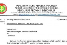 Tagih Pencairan THR dan Gaji ke 13, PGRI Provinsi Bengkulu Surati Menteri Keuangan 