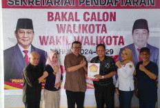 Ambil Formulir di Partai Gerindra, M Saleh Maju Pilwakot Bengkulu 