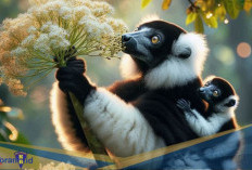 Penyerbuk Terbesar di Dunia! Berikut 6 Fakta Unik Black and White Ruffed Lemur