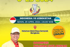 Catat! Ini 2 Lokasi Nobar Semifinal AFC U23 di Kota Bengkulu, Ada Doorprize 