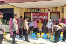 Momen HUT Bhayangkara ke-78, Polres Bengkulu Selatan Salurkan Sembako Untuk Masyarakat