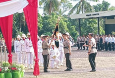 Pisah Sambut Kapolda Bengkulu Dilaksanakan, Kapolda Bengkulu Beri Pesan untuk Personel.