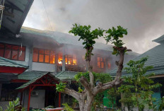 20 Ruangan SMKN 3 Kota Bengkulu Terbakar, Api Terus Menjalar ke Gedung Lain