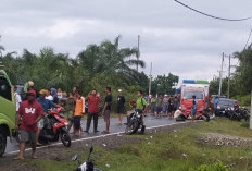 BREAKING NEWS : Warga Lima Desa Blokir Jalan Lintas Bengkulu Utara - Mukomuko, Pengemudi Harus Putar Arah 