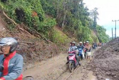 Sempat Longsor, Jalan Lintas Manna-Pagar Alam Kembali Dibuka 