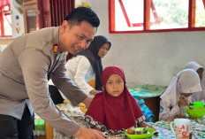 Ribuan Anak Dapat Makanan Bergizi Gratis dari Polres Bengkulu Utara