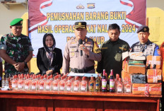 Hasil Operasi Pekat Dimusnahkan Polres Kaur, Ini Rincian Barang Buktinya