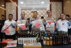 Operasi Pekat Nala, 1.238 Botol Miras Disita Polresta Bengkulu 