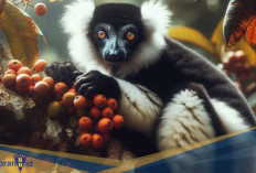 Suka Makan Buah-buahan! Berikut 5 Fakta Unik Black and White Ruffed Lemur