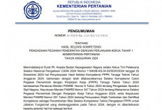 Selamat! Cek Kelulusan PPPK Tahap I Kementan 2024 di Link Berikut Ini, 11 Syarat Wajib Unggah