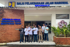 Pastikan Usulan Bantuan Pembangunan Jalan Tanjung Aur, Wabup Kaur Sambangi BPJN