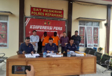 Polres Kepahiang Tetapkan Kades dan Bendahara Desa Suro Bali Tersangka, Pakai Tutup Kepala