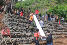 Kodim 0407 Perbaiki Irigasi Bendung Lubuk Serigo, Selamatkan 135 Hektare Sawah Taba Penanjung 