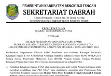 Pemkab Bengkulu Tengah Buka SPMB Program Sarjana Terapan Politeknik Keuangan Negara STAN 