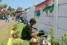 Lomba Mural Satuan Brimob Polda Bengkulu Diikuti 97 Pelukis di Provinsi Bengkulu 