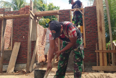 Pekerjaan Bedah RTLH TMMD ke-123 Kodim 0407/Kota Bengkulu Capai 54 Persen, Warga Semakin Antusias 