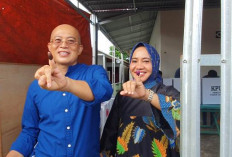 Nyoblos di Tanjung Mulia, Bupati Bengkulu Selatan Yakin Paslon AMIN Menang Pilpres 2024