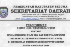 Resmi! Pemkab Seluma Umumkan Hasil Seleksi CPNS, Jika Tidak Lulus Bisa Ajukan Sanggah, Ini Caranya