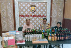 Hasil Pekat Nala II, Polresta Bengkulu Sita Ribuan Miras, Alat Kontrasepsi Turut Diamankan