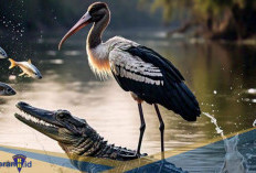 Tingginya Hampir Menyamai Manusia! Berikut 5 Fakta Unik Burung Marabou Stork, Kerjasama dengan Buaya Nil