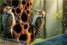 Punya Corak Hati pada Sayap! Berikut 5 Fakta Unik Burung Heart spotted Woodpecker