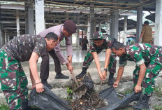 Ciptakan Lingkungan Bersih, TNI Polri Gelar Kebersihan