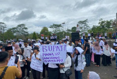 Ratusan ASN dan NAL Demo Kantor Bupati Lebong, Ini Empat Tuntutannya  