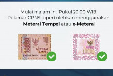 BKN Perbolehkan Pakai Materai Tempel dan e-Materai Untuk Pendaftaran CPNS 