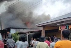 Kebakaran di Kepahiang, 1  Rumah Distributor Bahan Pokok Ludes Terbakar