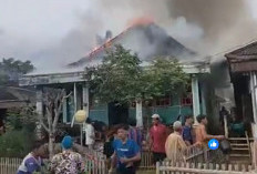 Satu Unit Rumah di Desa Gunung Alam Lebong Terbakar 