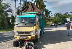 Laka Lantas Lintas Barat Desa Tanggo Raso, Pengendara Motor Luka Berat, Sopir dan Karnet Diamankan Polisi 