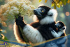 Penyerbuk Terbesar di Dunia! Berikut 6 Fakta Unik Black and White Ruffed Lemur