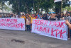 Aksi Kritisi KPK Syarat Kepentingan Politik Berlanjut, Demo Lagi Depan Polresta Bengkulu